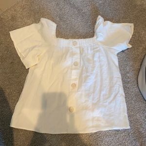 Zara Off The Shoulder Cream colored (NEVER WORN)